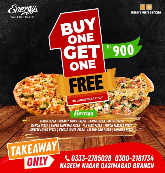 Energy Sweets Pizza Deal